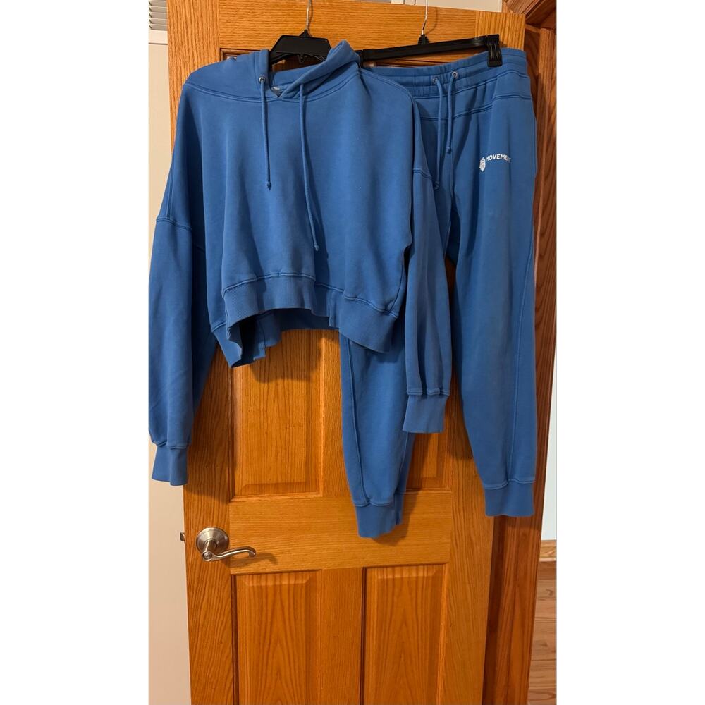 Free People FP Movement Undefeated Hoodie & Jogger Set size small - Picture 3 of 4